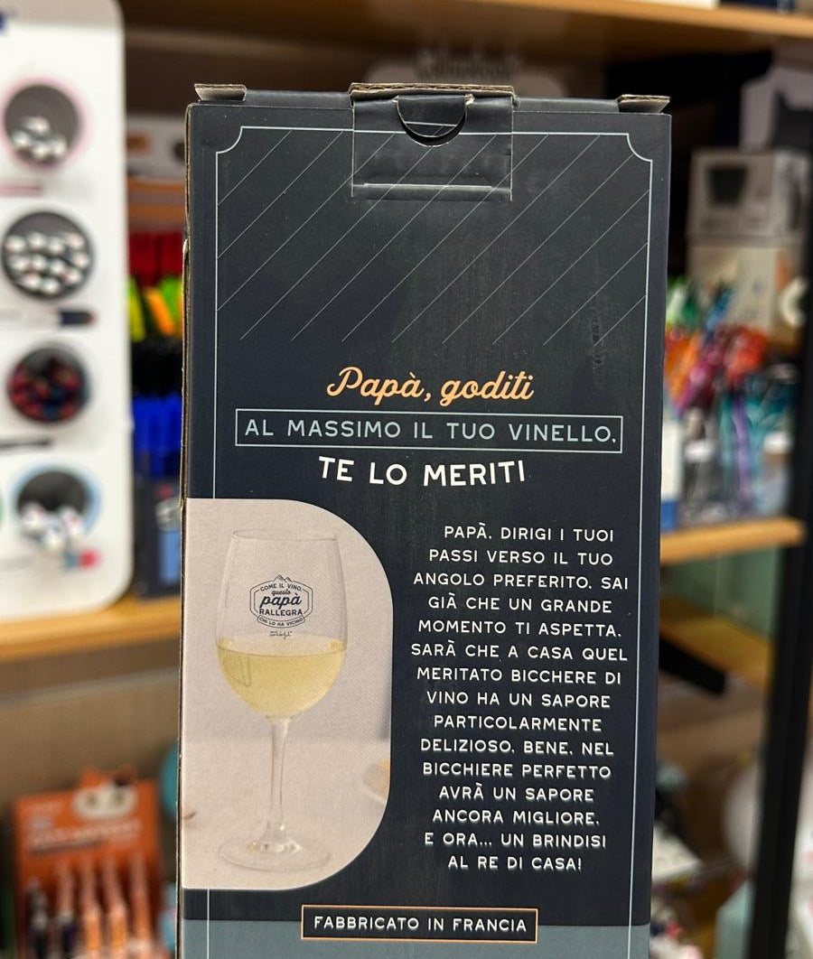 Calice da Vino per Papà Mr. Wonderful – Idea Regalo Festa del Papà