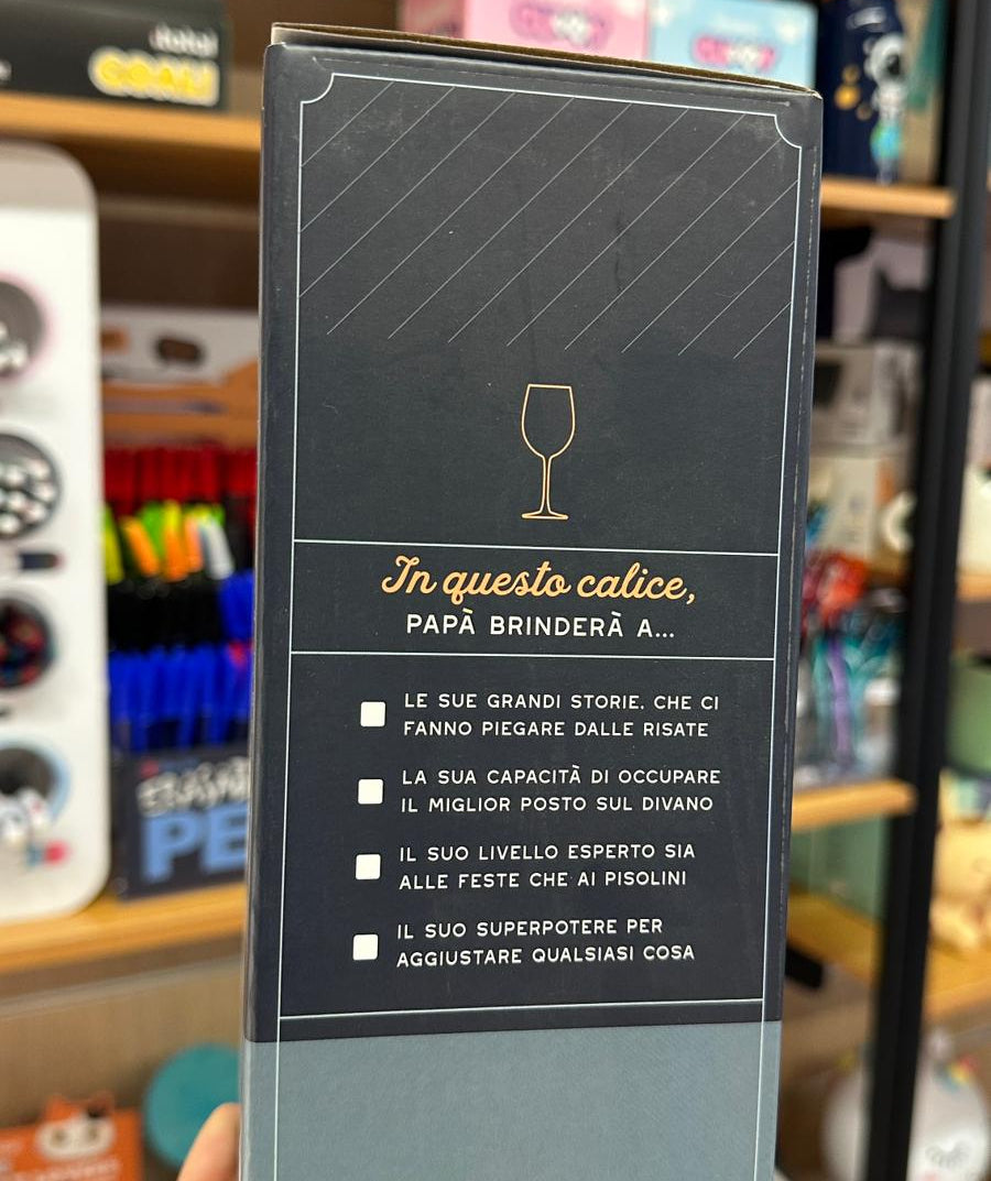 Calice da Vino per Papà Mr. Wonderful – Idea Regalo Festa del Papà