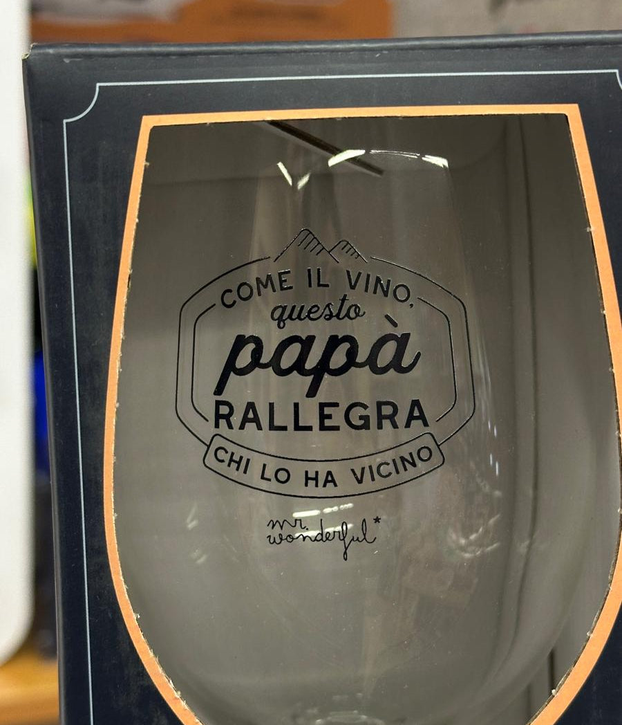 Calice da Vino per Papà Mr. Wonderful – Idea Regalo Festa del Papà