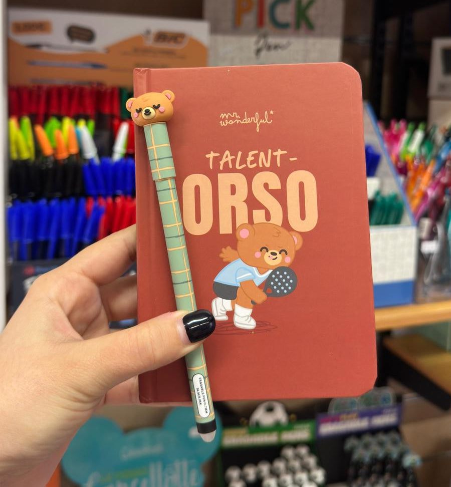 Set Regalo Festa del Papà Mr. Wonderful – Quaderno, Portacarte e Penna Cancellabile