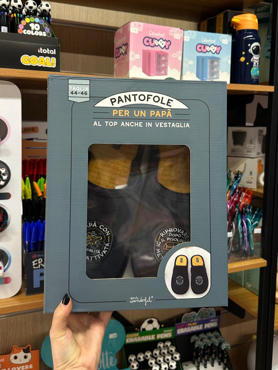 Pantofole per Papà Mr. Wonderful – Idea Regalo Divertente Festa del Papà