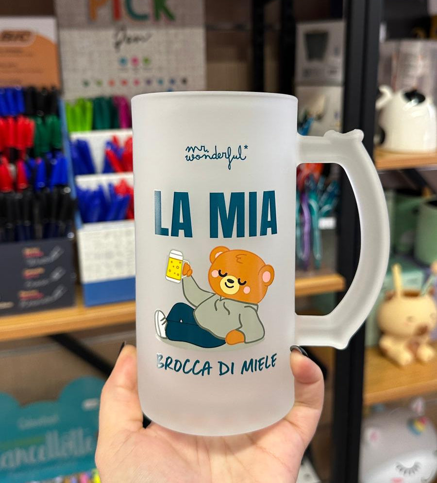 Boccale Birra Festa del Papà “La Mia Brocca di Miele”