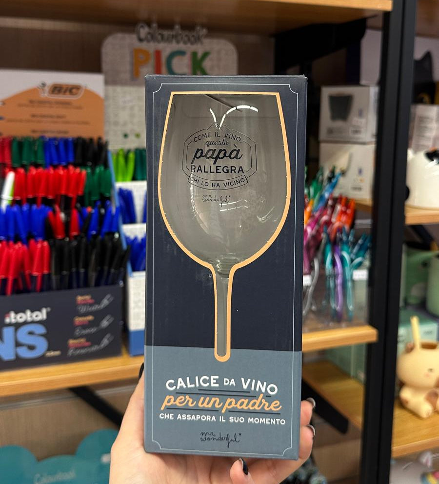 Calice da Vino per Papà Mr. Wonderful – Idea Regalo Festa del Papà