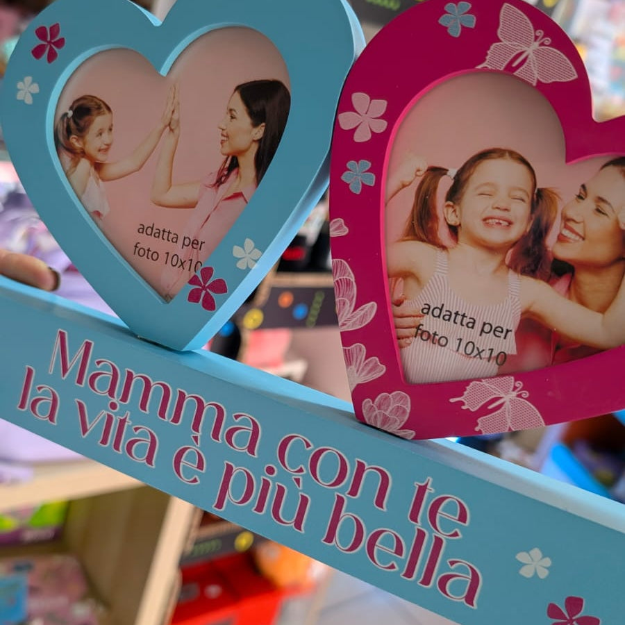 Cornice Portafoto “Mamma, con te la vita è più bella”