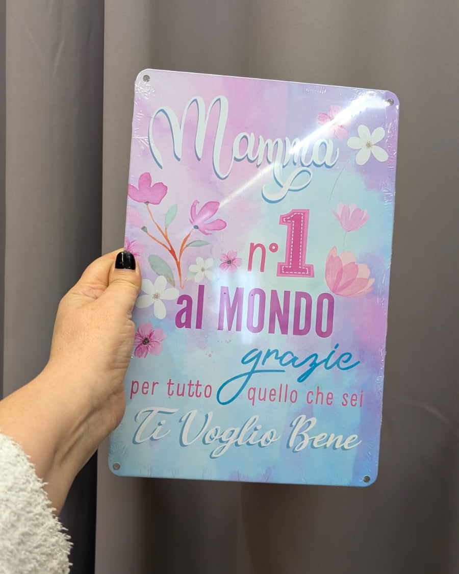 Targhette Decorative in Metallo – Festa della Mamma