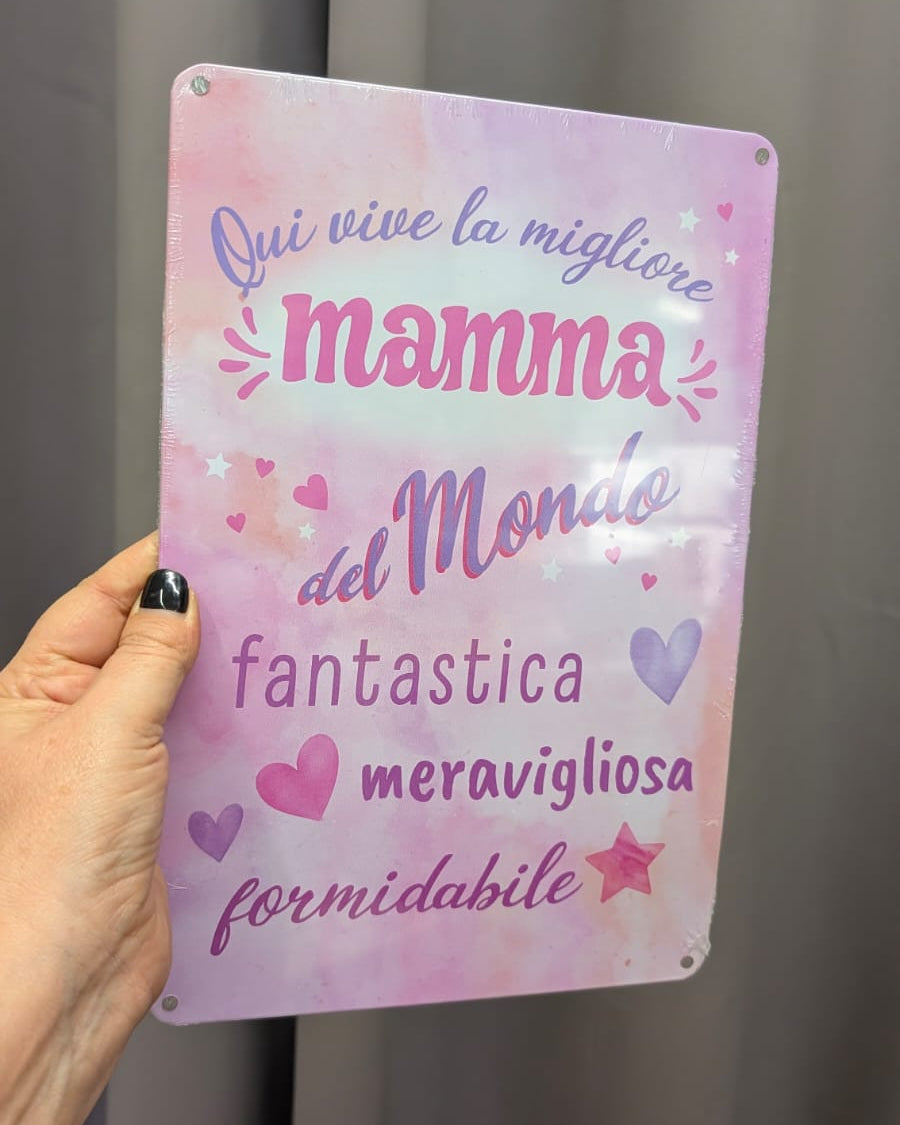 Targhette Decorative in Metallo – Festa della Mamma