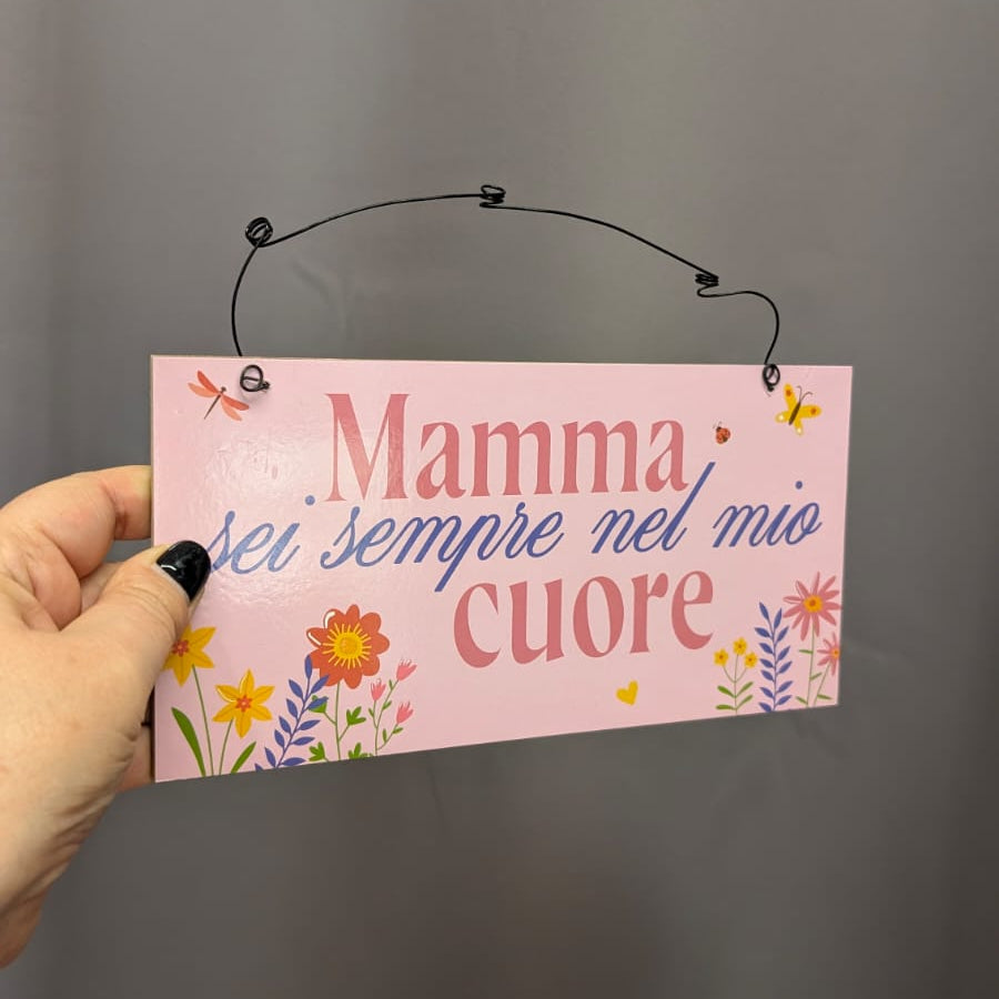 Targhette Decorative in MDF – Festa della Mamma
