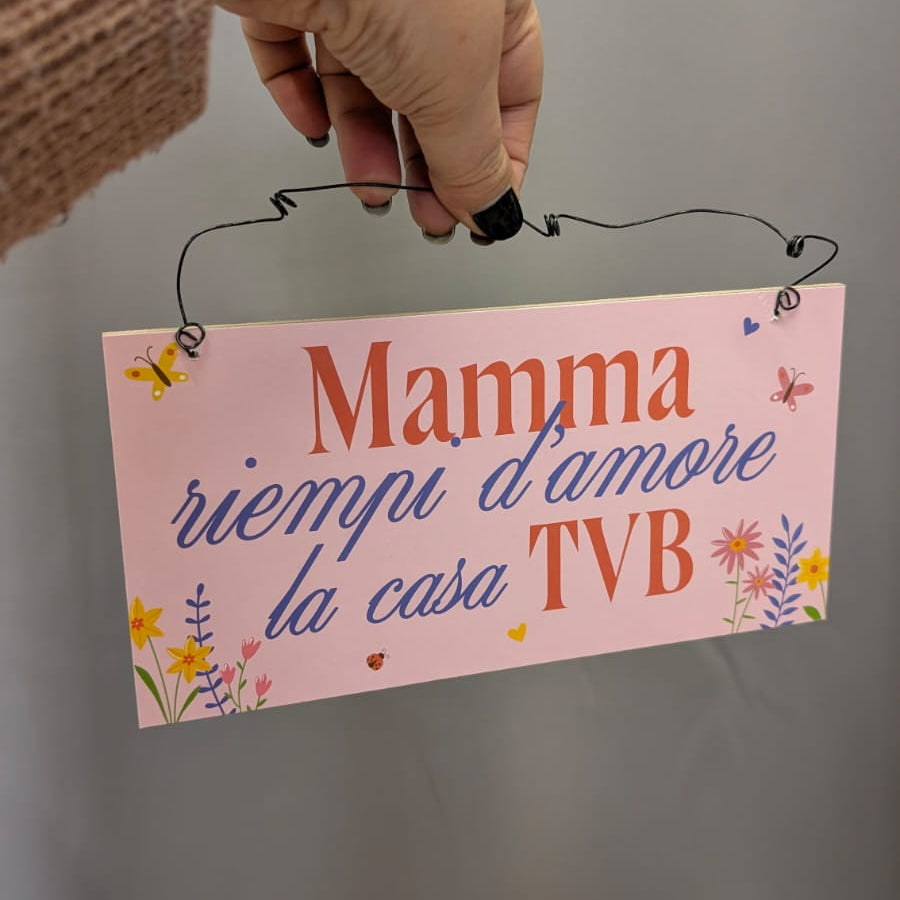 Targhette Decorative in MDF – Festa della Mamma