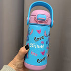BOTTIGLIA TERMICA KID 400 ML. CON TRACOLLA e CANNUCCIA STITCH