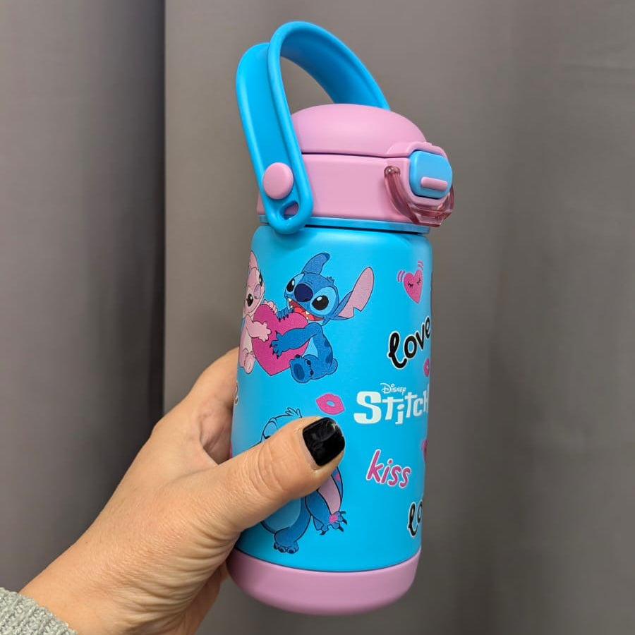 BOTTIGLIA TERMICA KID 400 ML. CON TRACOLLA e CANNUCCIA STITCH
