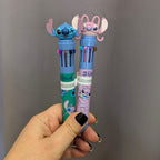 PENNA MULTICOLOR 10 COL. CON TOPPER LILO & STITCH