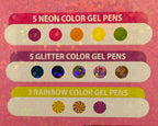 Penne Gel Multicolor Mitama – Set 13 Colori