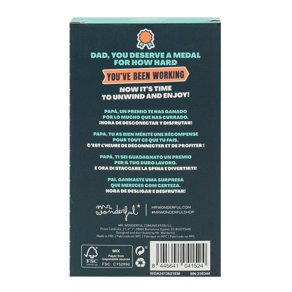 Apribottiglie Magnetico "Dad, you're fun"