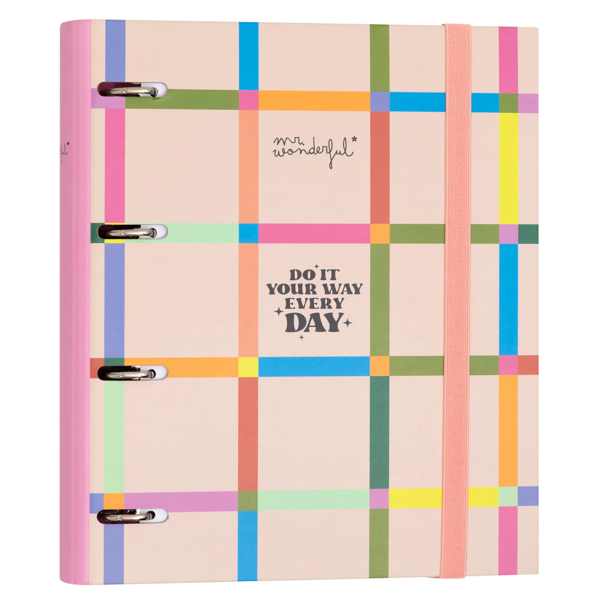 Raccoglitore ad Anelli A4 Mr. Wonderful – Do It Your Way Every Day ✨