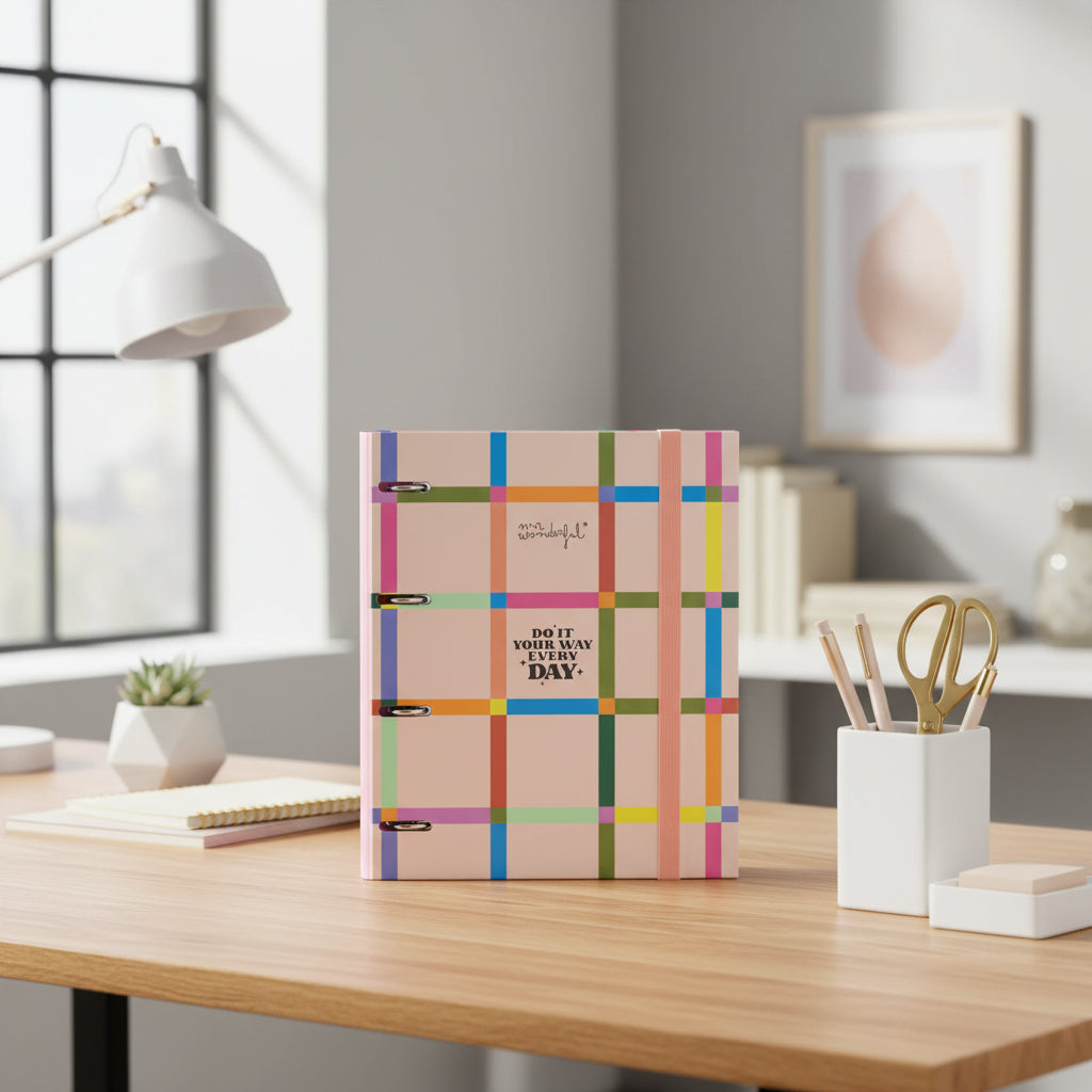 Raccoglitore ad Anelli A4 Mr. Wonderful – Do It Your Way Every Day ✨