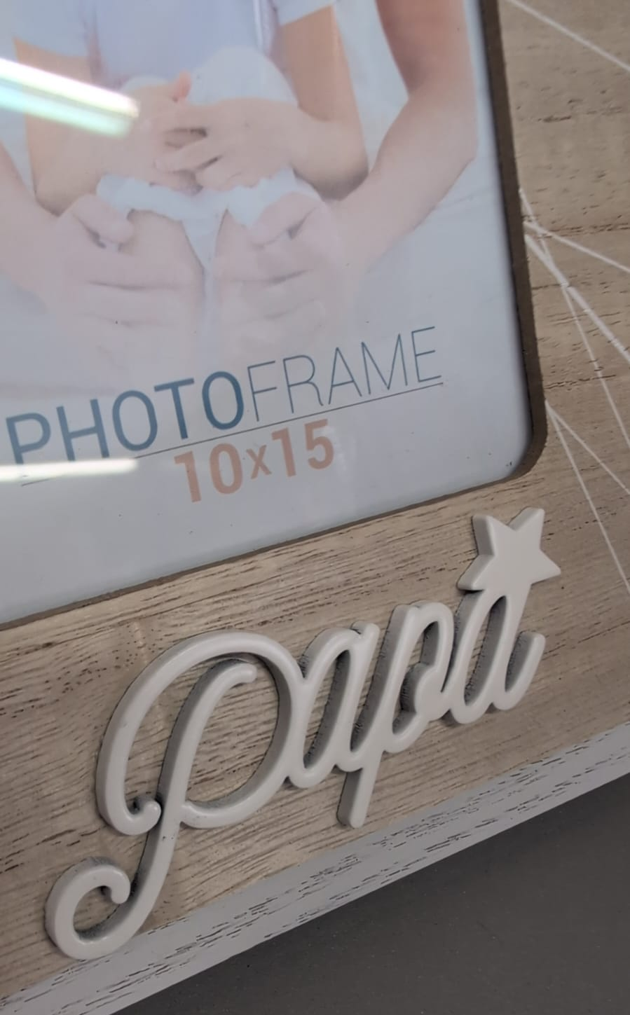 Cornice portafoto in legno “Papà”