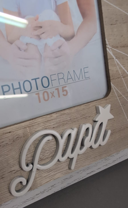 Cornice portafoto in legno “Papà”