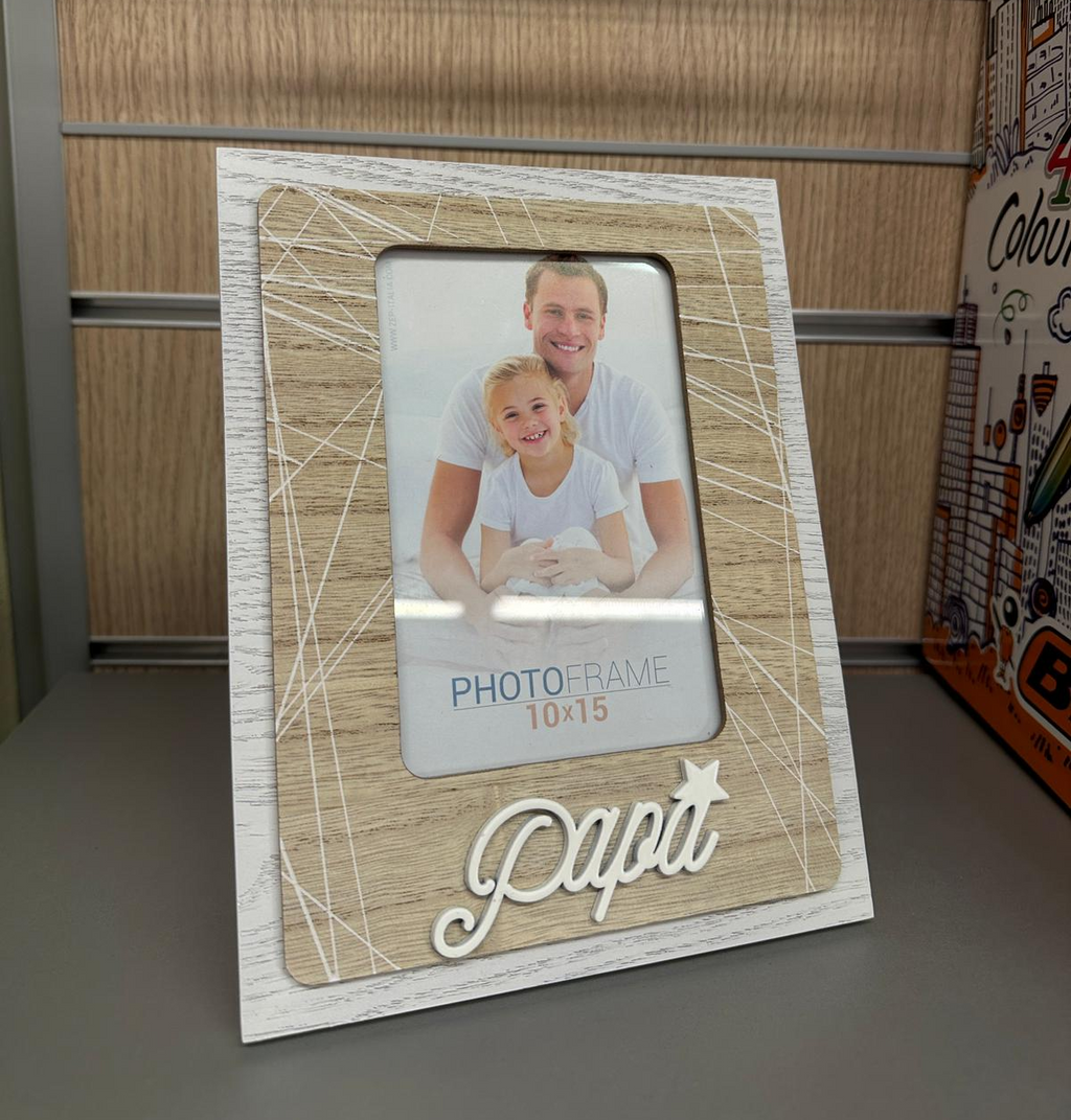 Cornice portafoto in legno “Papà”