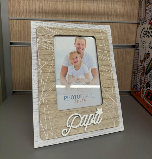 Cornice portafoto in legno “Papà”