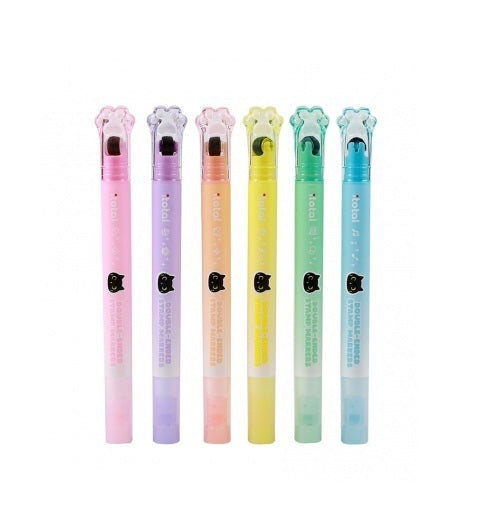 Evidenziatore Glitterato con Timbro