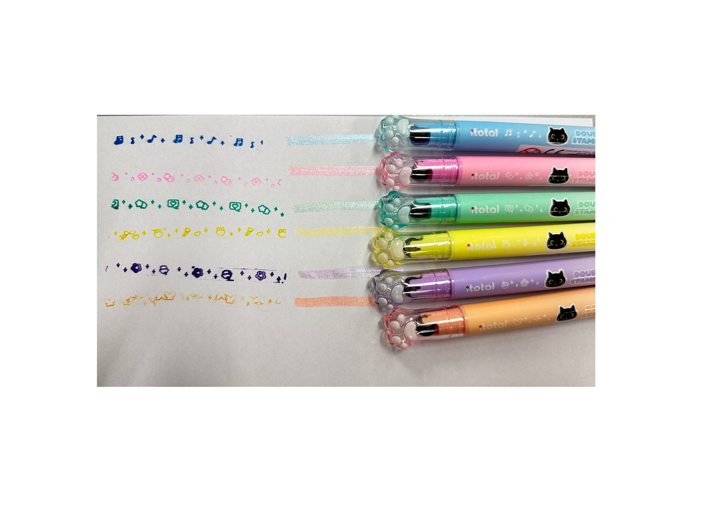 Evidenziatore Glitterato con Timbro