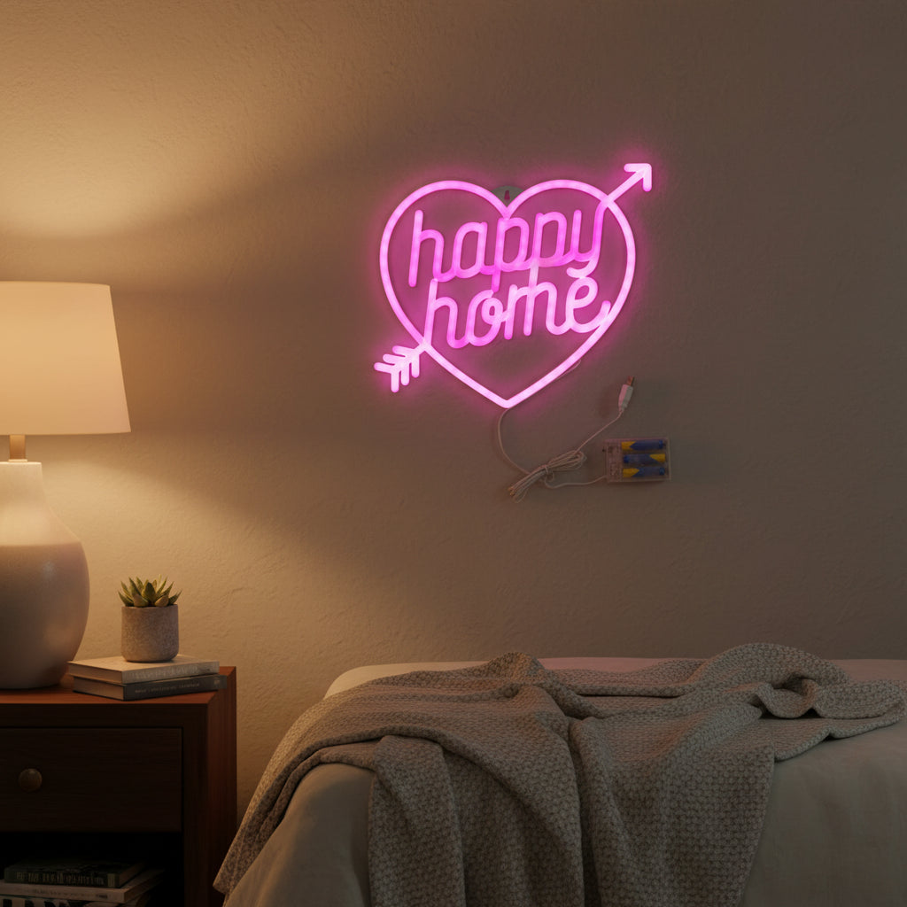 Lampada Neon - Happy Home
