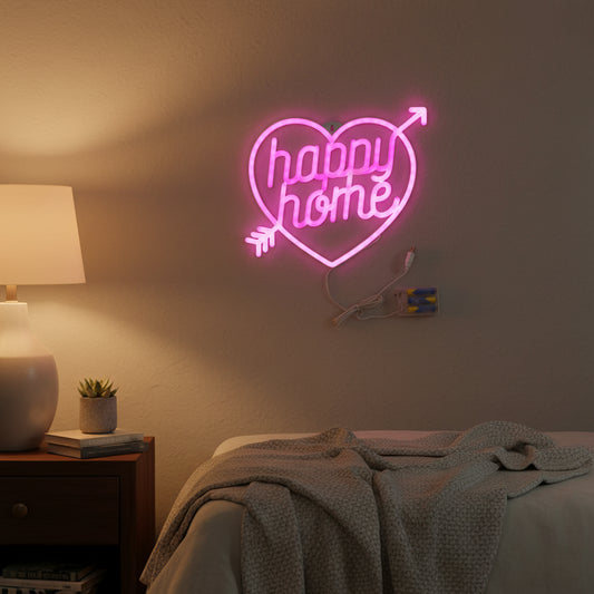 Lampada Neon - Happy Home