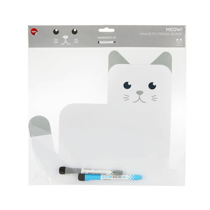 Lavagna Magnetica da Frigo – Gatto “Meow” con Pennarelli