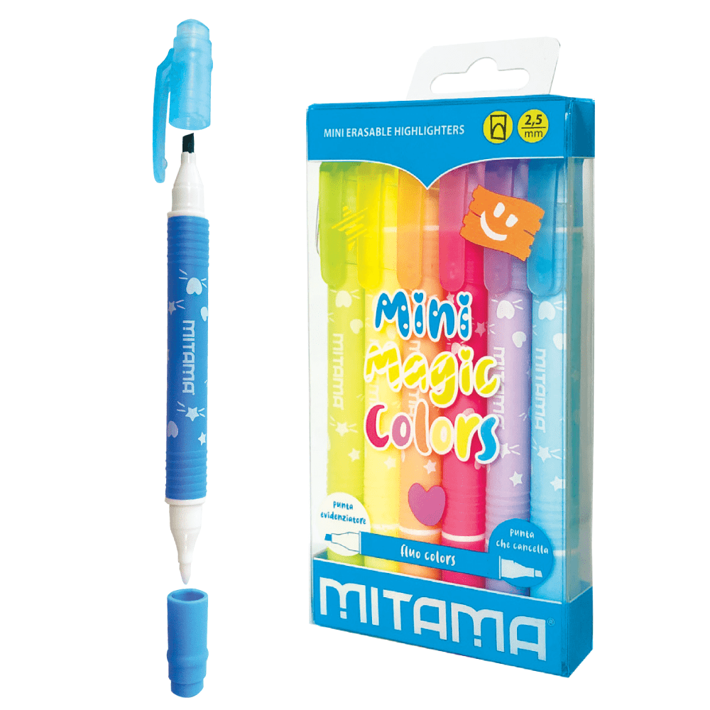 Mini Evidenziatori Cancellabili Mitama – Mini Magic Colors