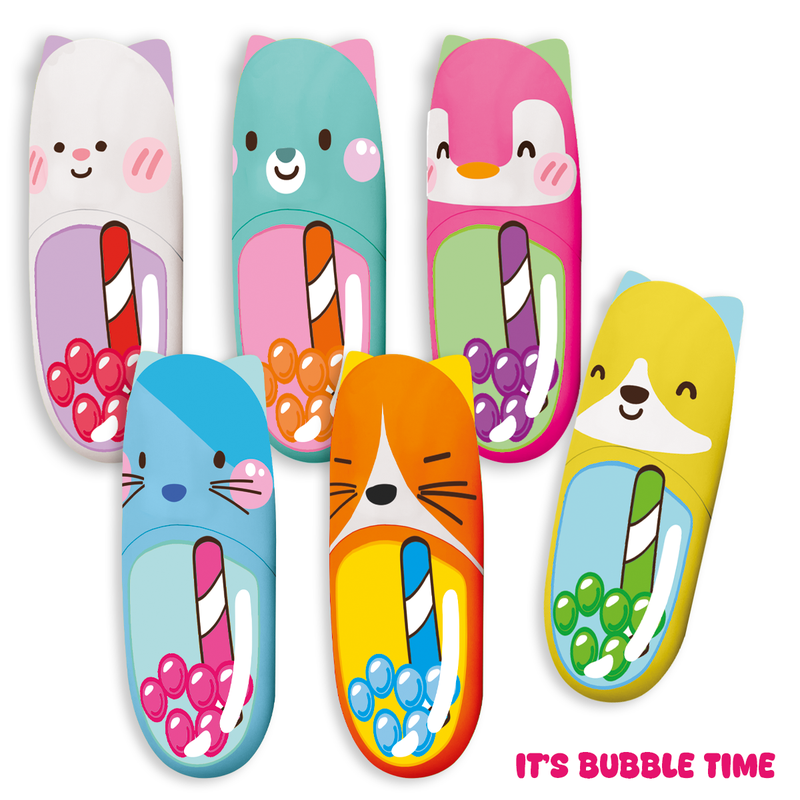 Mini Evidenziatori Bubble Tea Tinta Unita