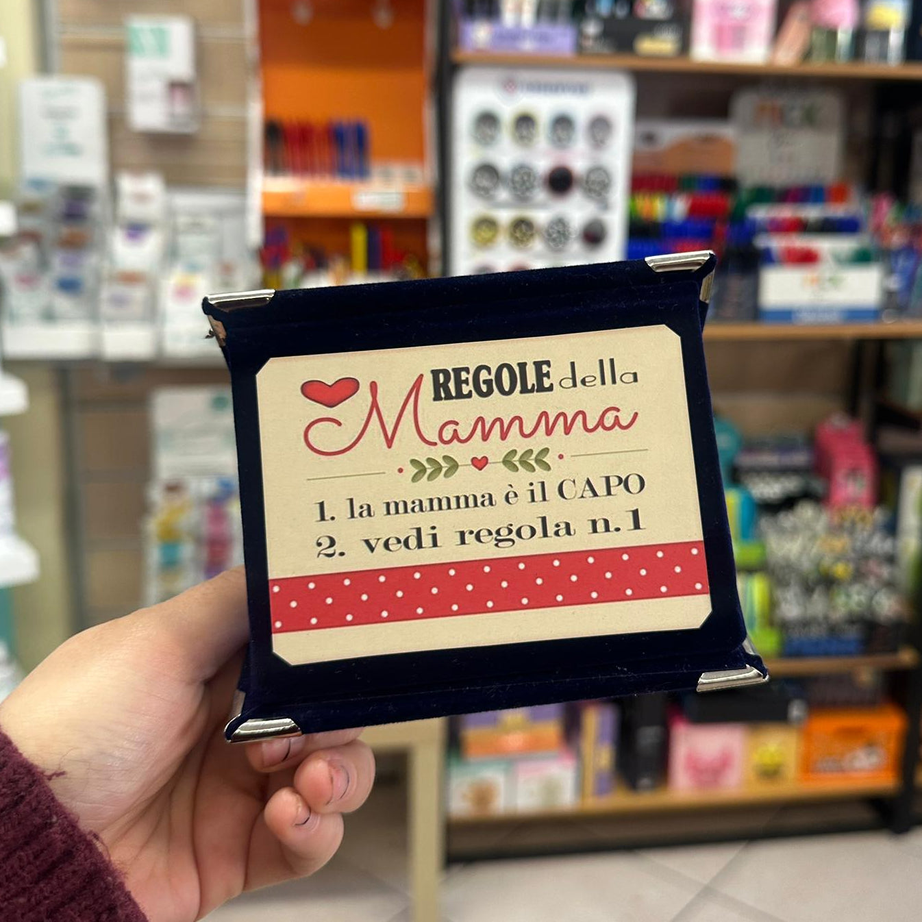 Mini targa “Regole della Mamma” – Idea regalo simpatica 💖