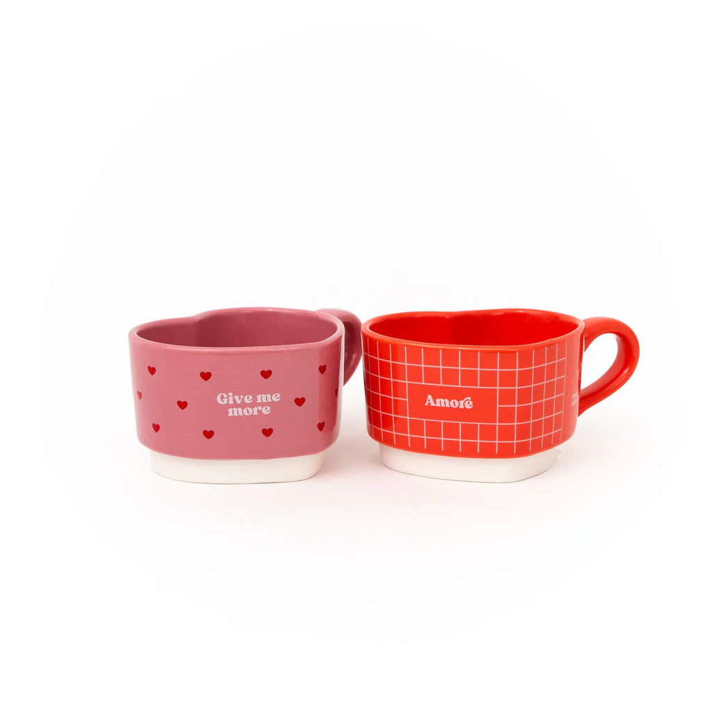 Set 2 tazze impilabili Give Me More Amore