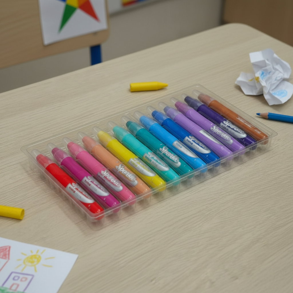 Pastelli a Cera Sparkle TintaUNITA Kids