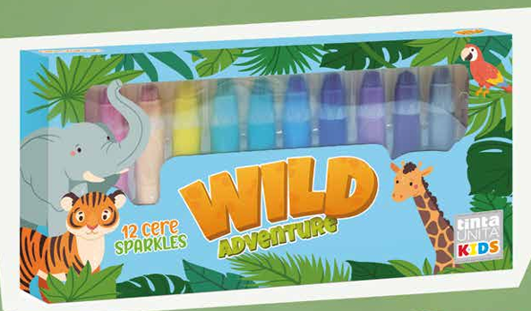 Pastelli a Cera Sparkle TintaUNITA Kids