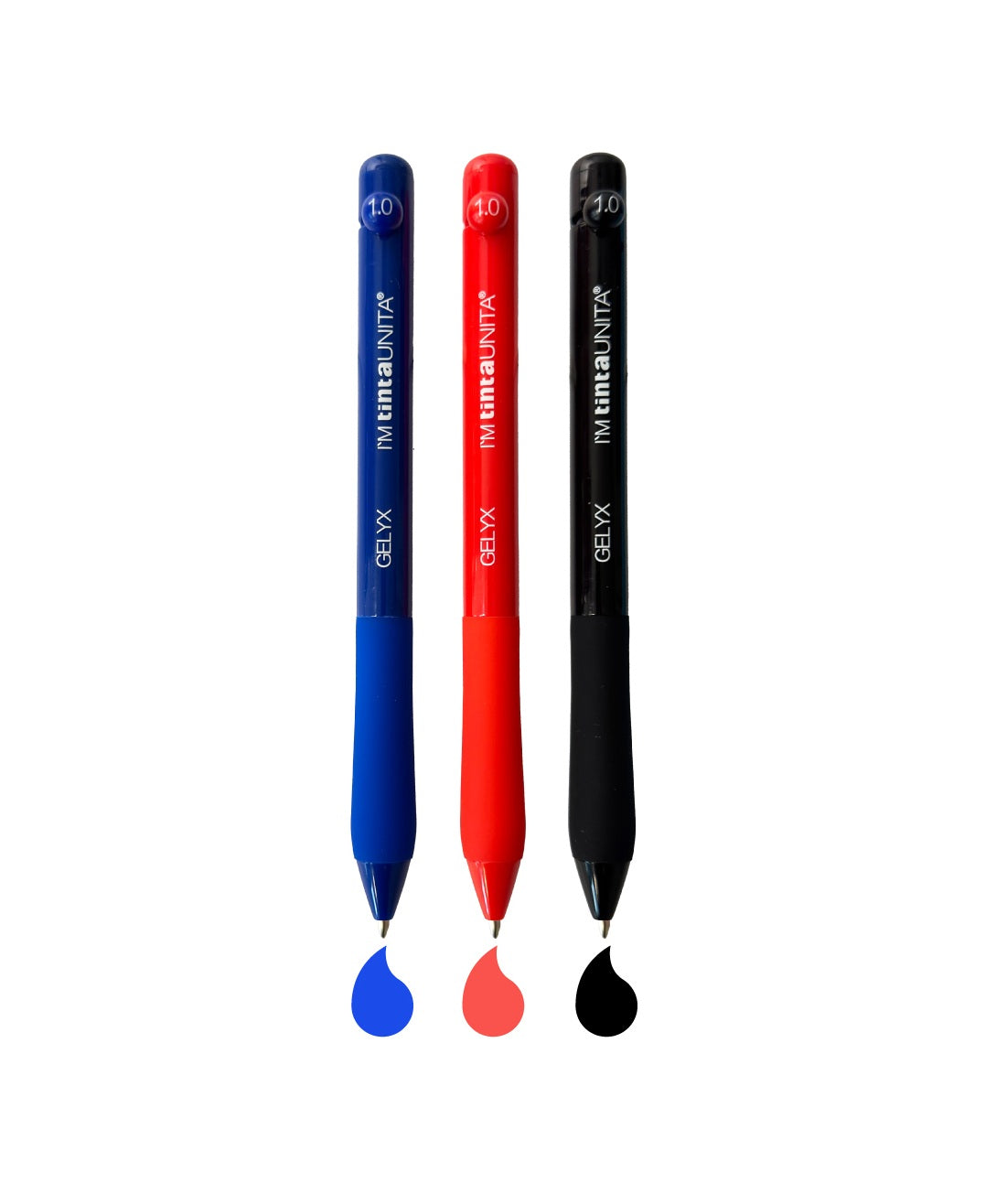 Set 4 Penne Semigel I'M Tinta Unita Gelix Punta 1.0 mm – Versione Classic