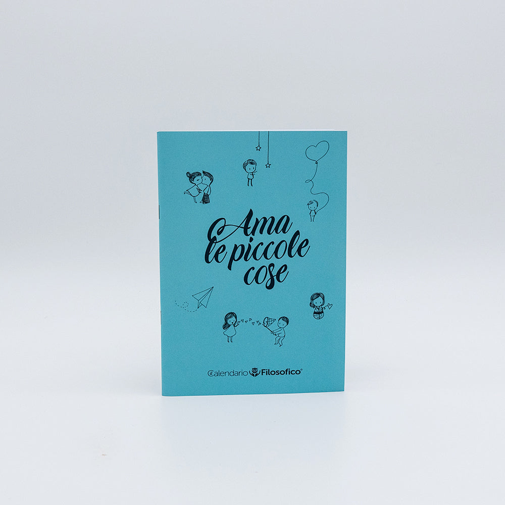 QUADERNO “AMA LE PICCOLE COSE” con frasi e pagine decorate