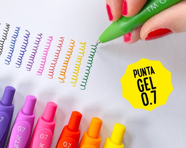 Confezione 6 Penne Gel I'M Tinta Unita