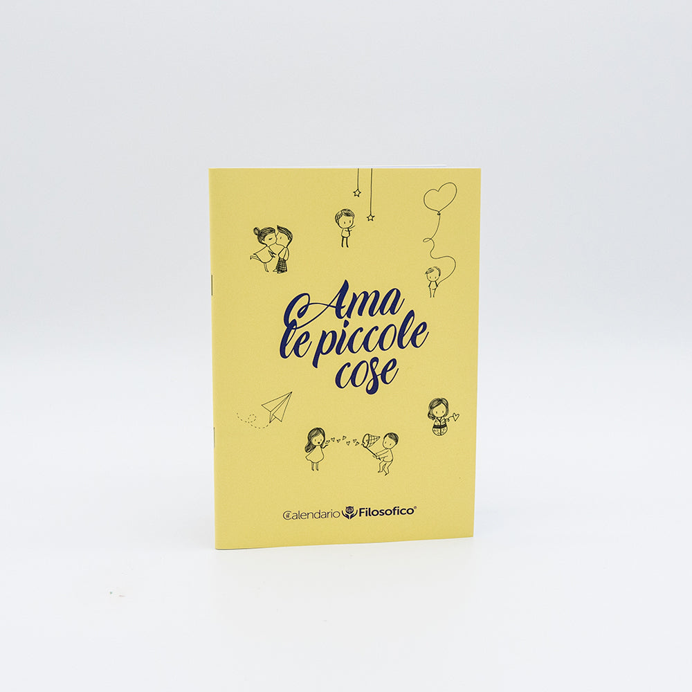 QUADERNO “AMA LE PICCOLE COSE” con frasi e pagine decorate