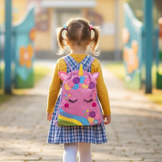 Sacca Zaino TINTA UNITA Kids – Leggera, colorata e perfetta per ogni avventura!