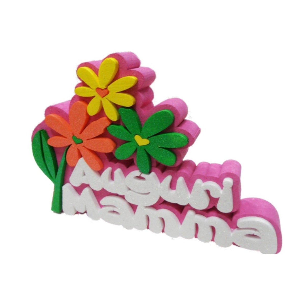 Scritta in polistirolo “Auguri Mamma” – Decorazione festa 💐