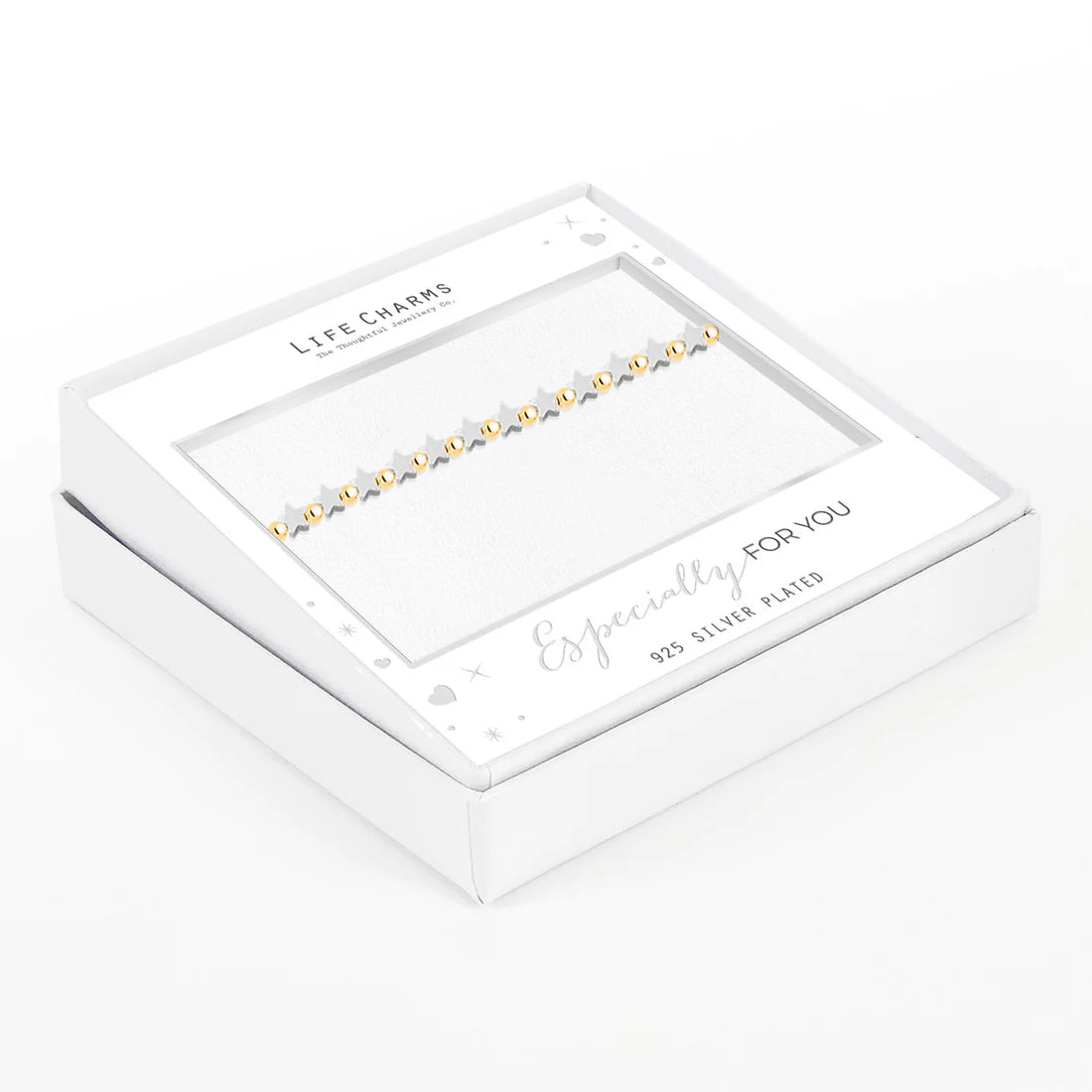 Braccialetto a stelle d'argento