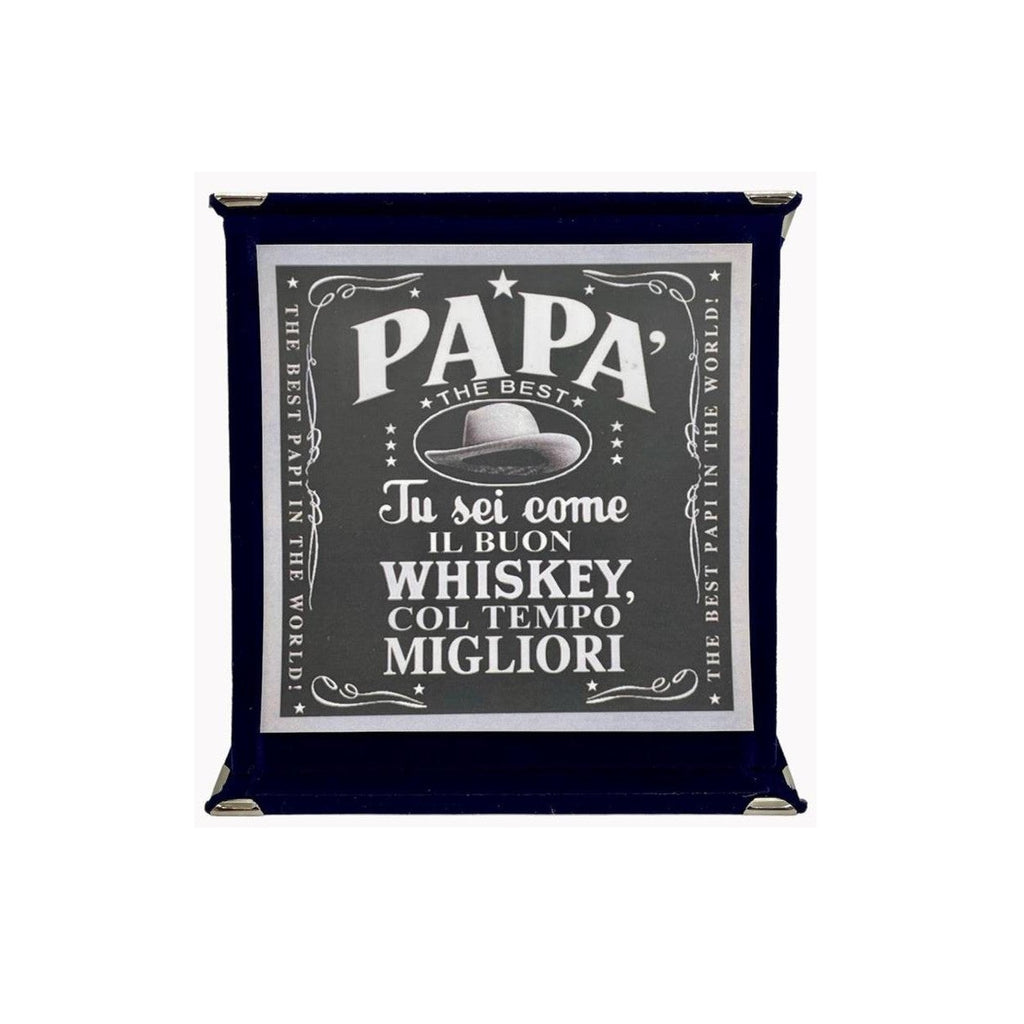 Targa a libretto vellutata “Papà”
