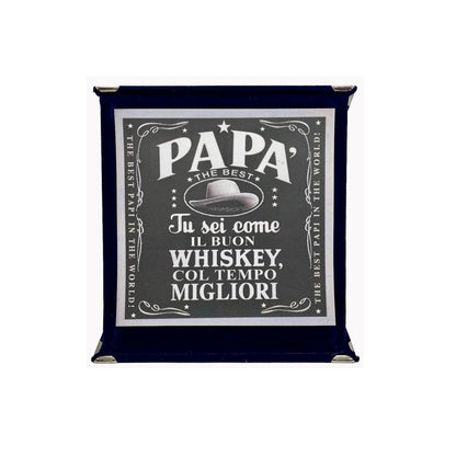 Targa a libretto vellutata “Papà”