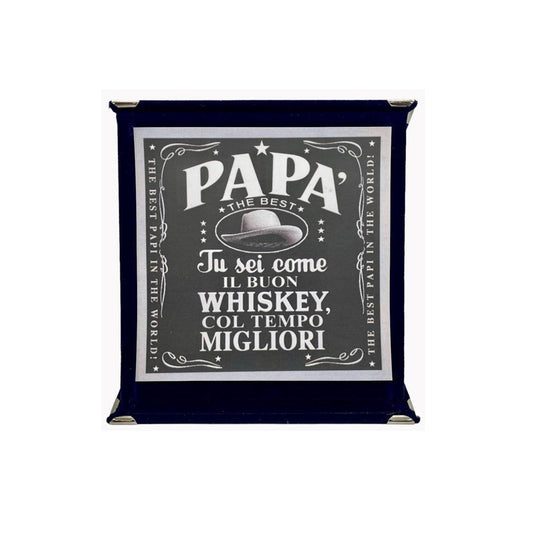 Targa a libretto vellutata “Papà”