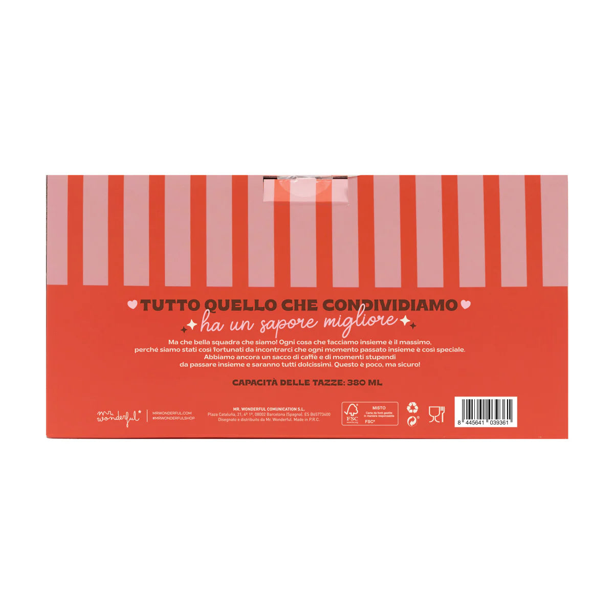 Set di 2 tazze - Tutto è più bello vicino a te. Sei l'amore più grande che c'è