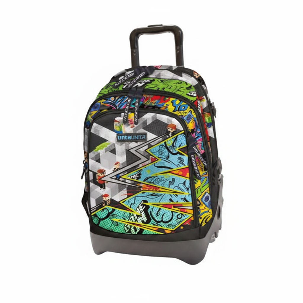 Trolley Zaino Dream Cross Tinta Unita con Carrellino