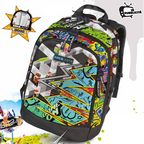 Trolley Zaino Dream Cross Tinta Unita con Carrellino